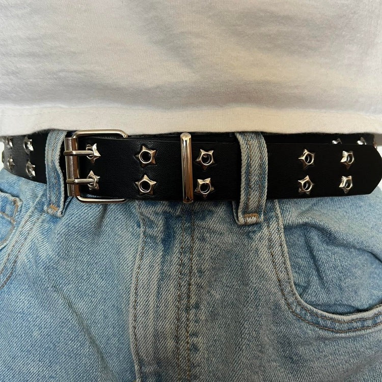 0046 - Star Rivet Belt (black)