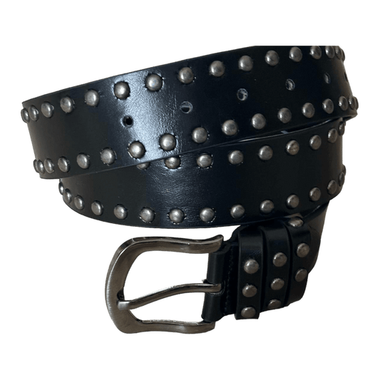 0071 - Vintage Rock Studded Belt (black)