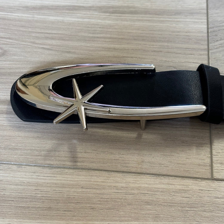 0027 - Y2k Moon Buckle Belt