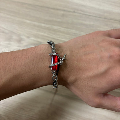 0162 - Red Crystal Bracelet