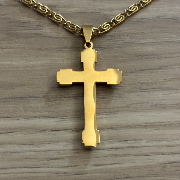 0169 - Gold Cross Chain