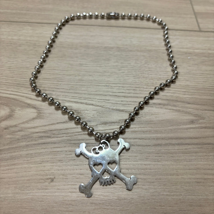 0212 - Goth/Emo Skull Necklace