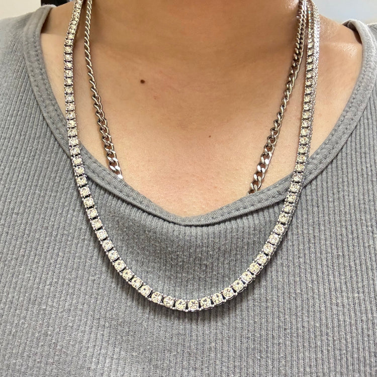 0055 - 4mm Diamond Tennis Chain