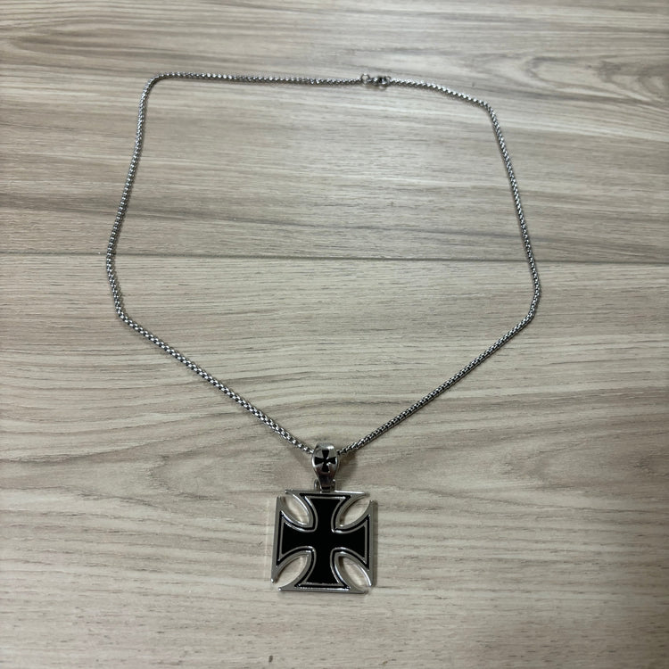 0171 - Black Cross Necklace