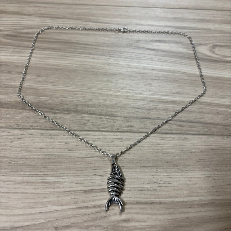 0291 - Fish Skeleton Fossil Necklace