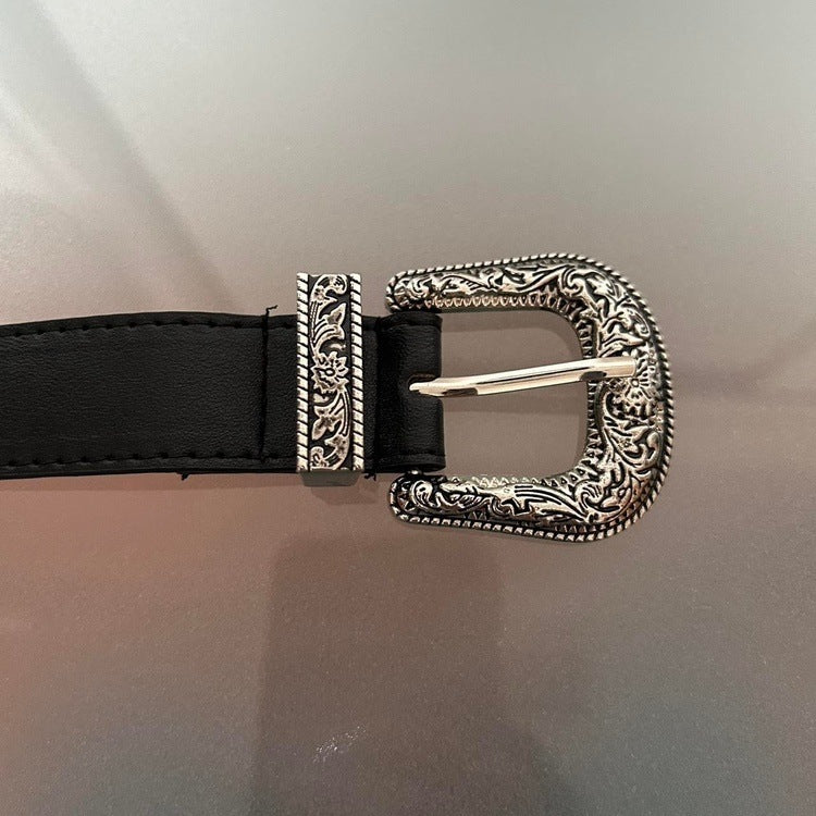 0030 - Y2K Buckle Belt (black)