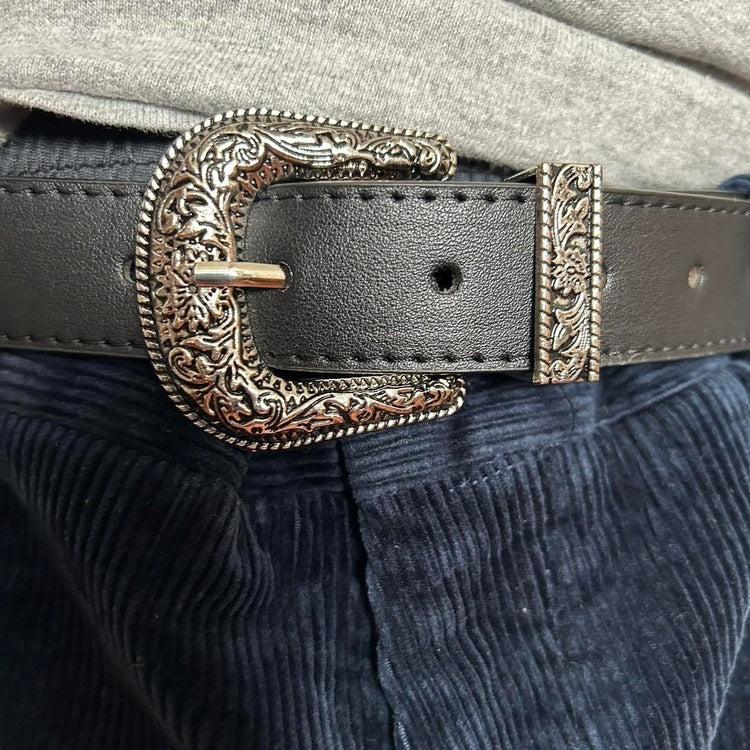 0030 - Y2K Buckle Belt (black)