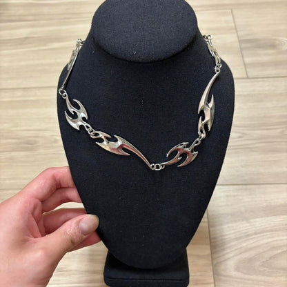 0190 - Y2K Flame Choker/Chain