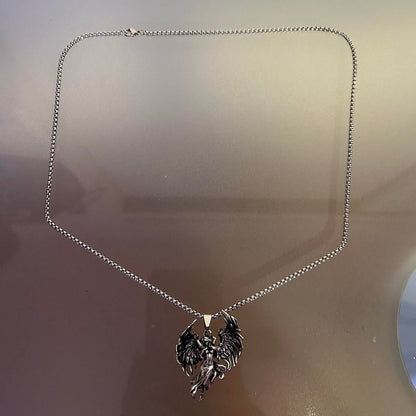 0179 - Y2K Angel Pendant Necklace