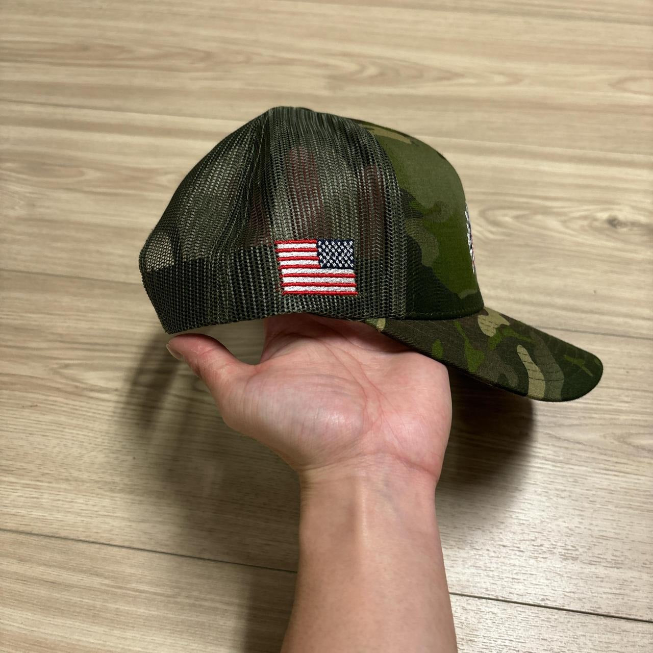 0552 - Camo USA Embroidered Cap