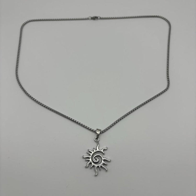 0413 - Sun Pendant Necklace