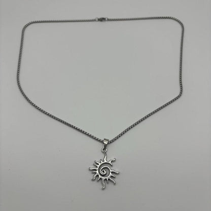 0413 - Sun Pendant Necklace