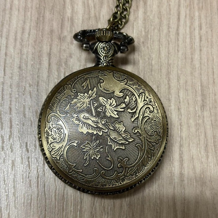 0422 - Bronze Skull Pocket Watch