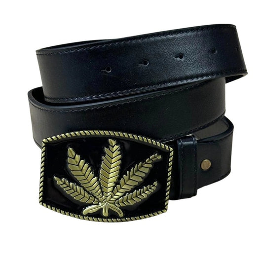 0441 - Weed Emblem Buckle Belt