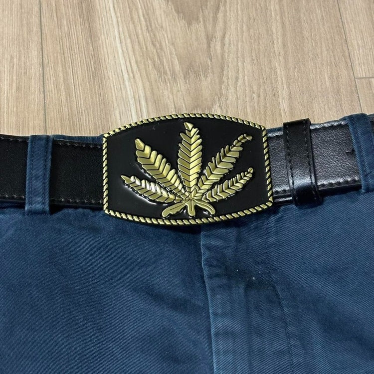 0441 - Weed Emblem Buckle Belt