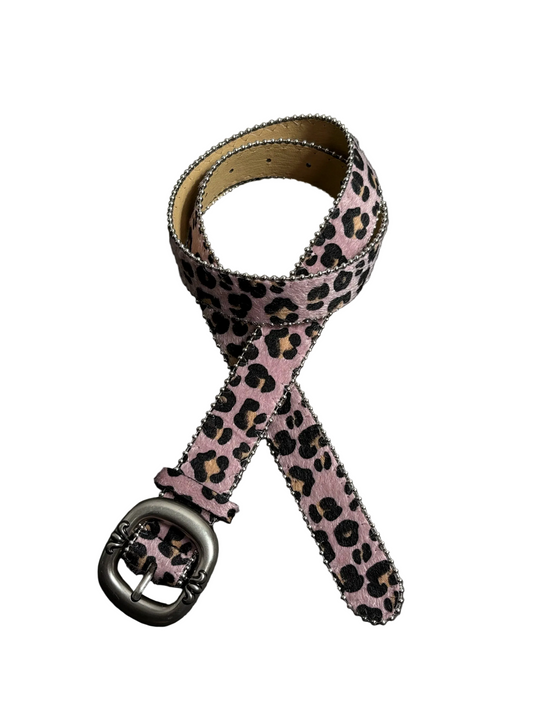 Blush Leopard Belt