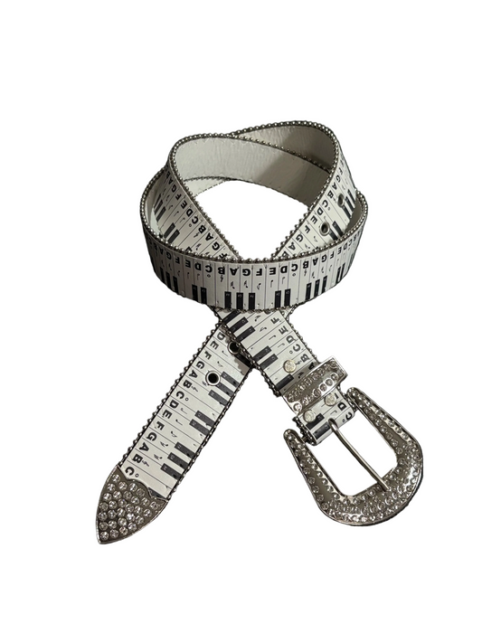 Piano Rhinestone Belt