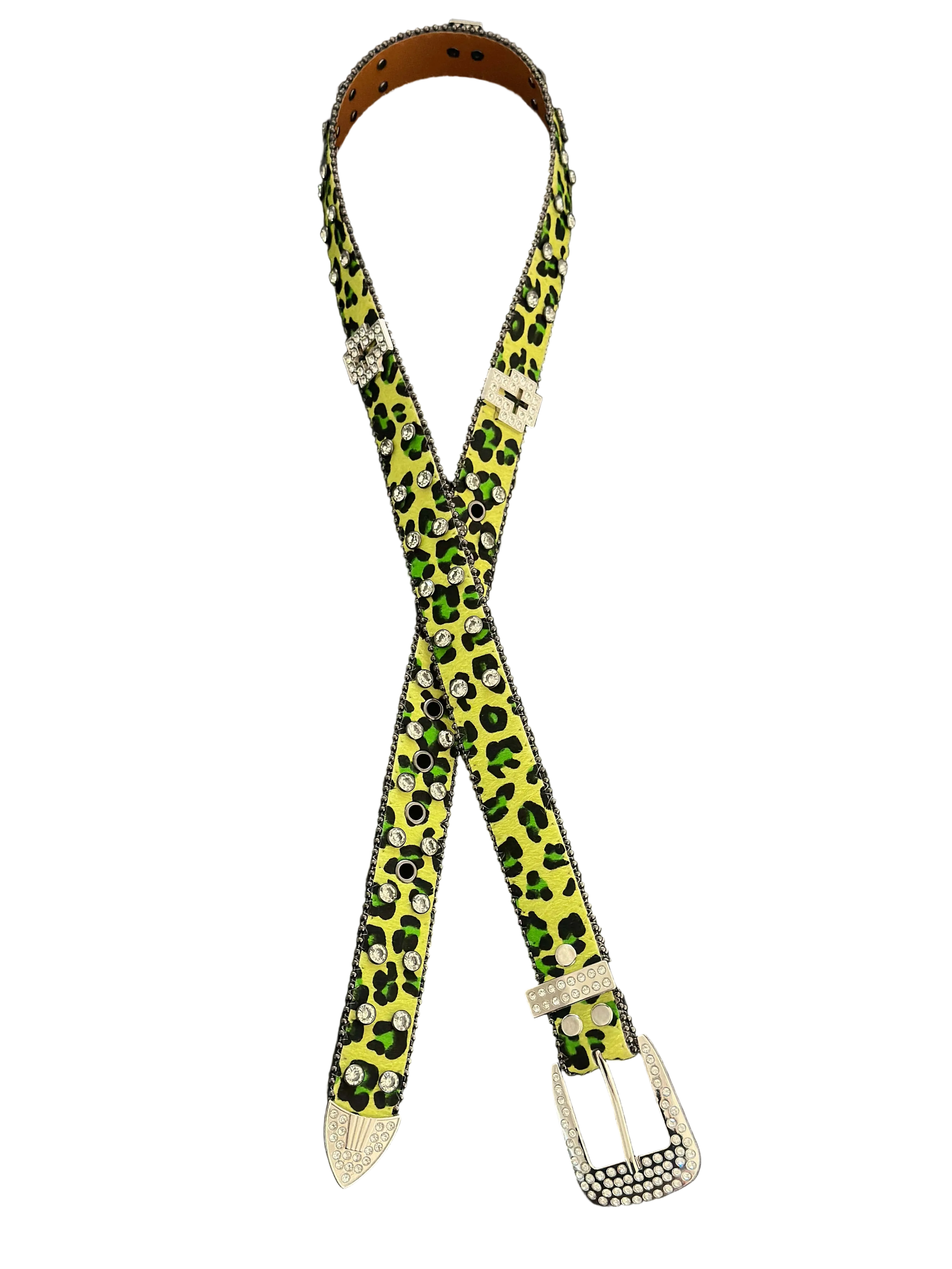 Toxic Diamond Leopard Belt