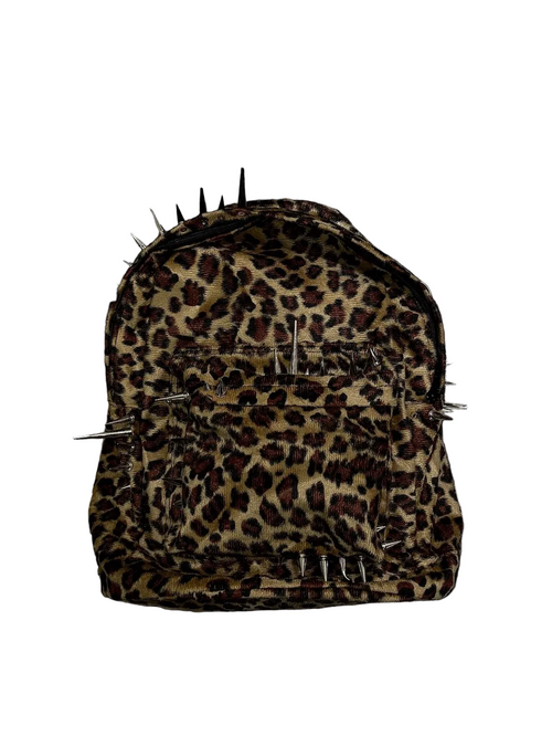 Pierced Leopard Backpack