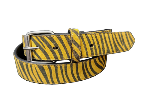 Hazard Stripe Belt (Cowhide)