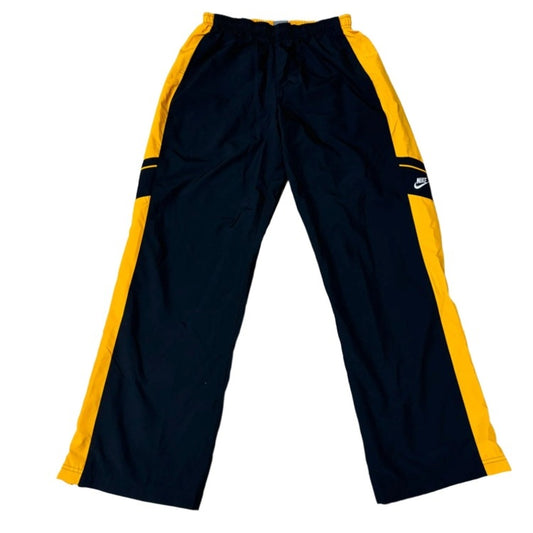 0457 - Black Yellow Nike Track Pants