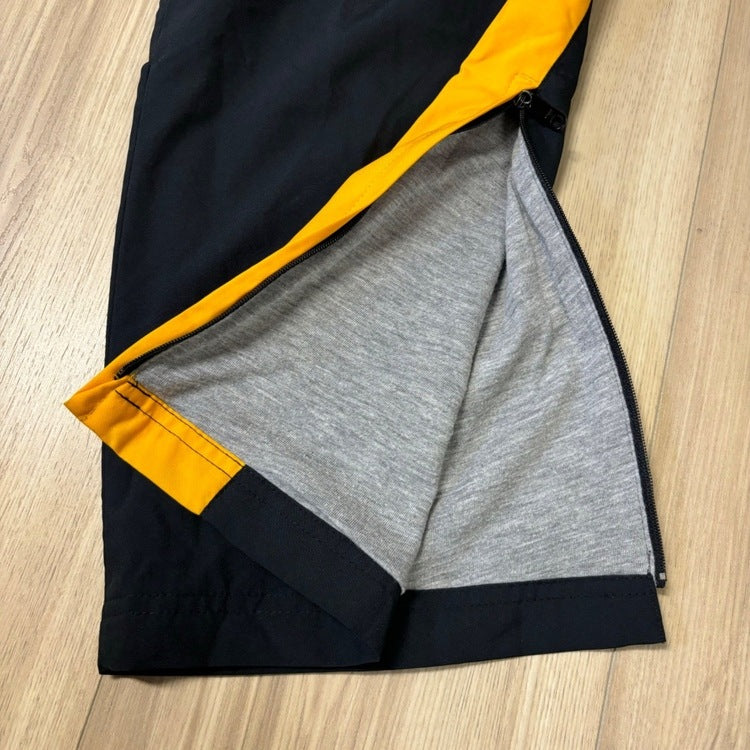 0457 - Black Yellow Nike Track Pants