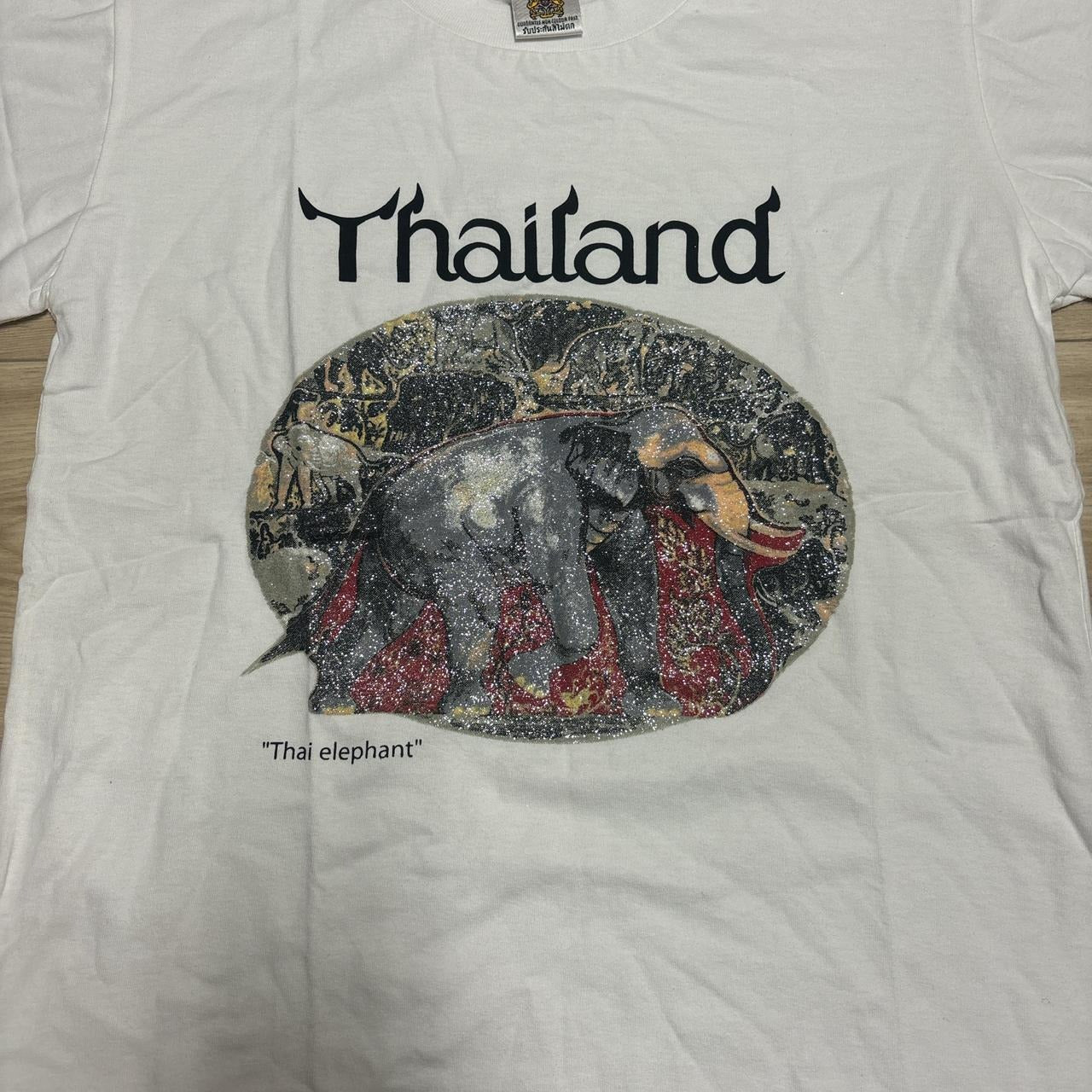 0542 - Thailand Elephant Embezzled Rhinestone Shirt