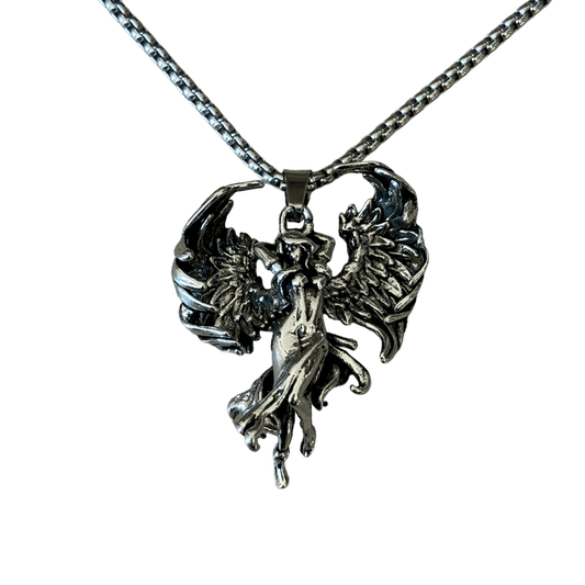 0179 - Y2K Angel Pendant Necklace