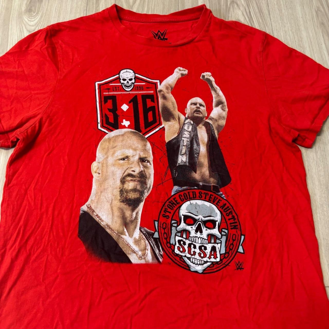 0459 - WWE Stone Cold Steve Austin 3:16 Skull Shirt