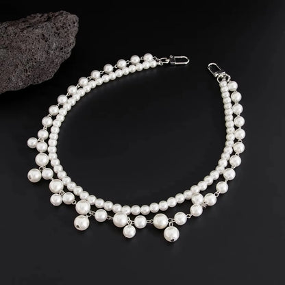 Layered Pearl Wallet Chain