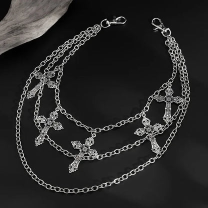 Gothic Cross Wallet Chain