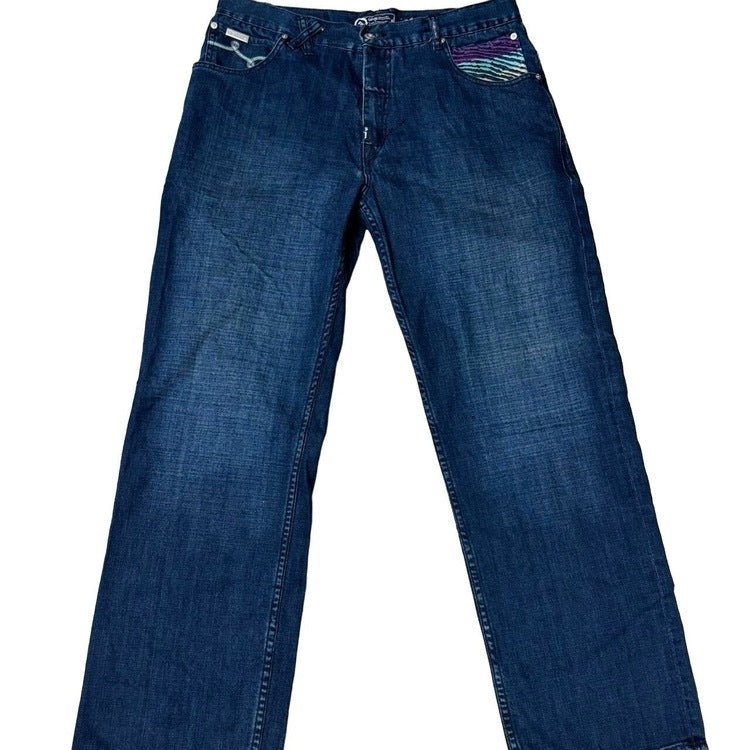 0430 - 2000s Baggy Multicolor LRG Jeans