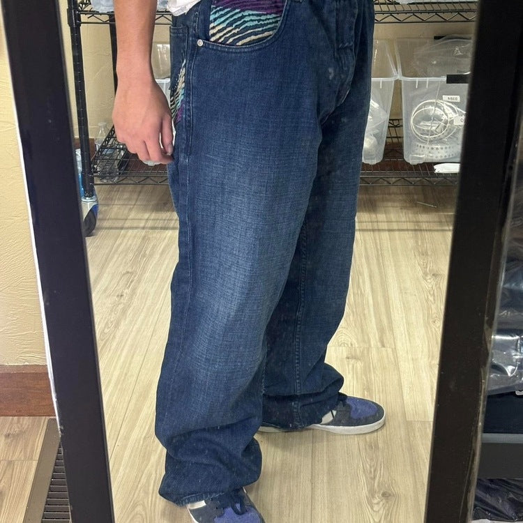 0430 - 2000s Baggy Multicolor LRG Jeans