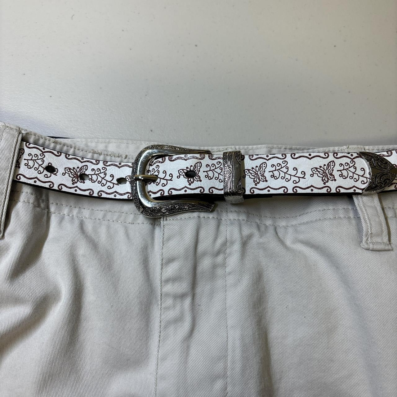 0651 - Engraved Butterfly Belt