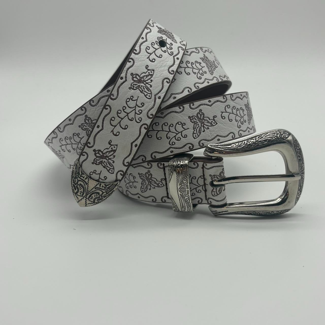 0651 - Engraved Butterfly Belt