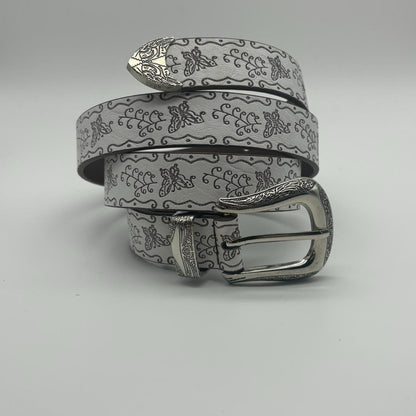 0651 - Engraved Butterfly Belt