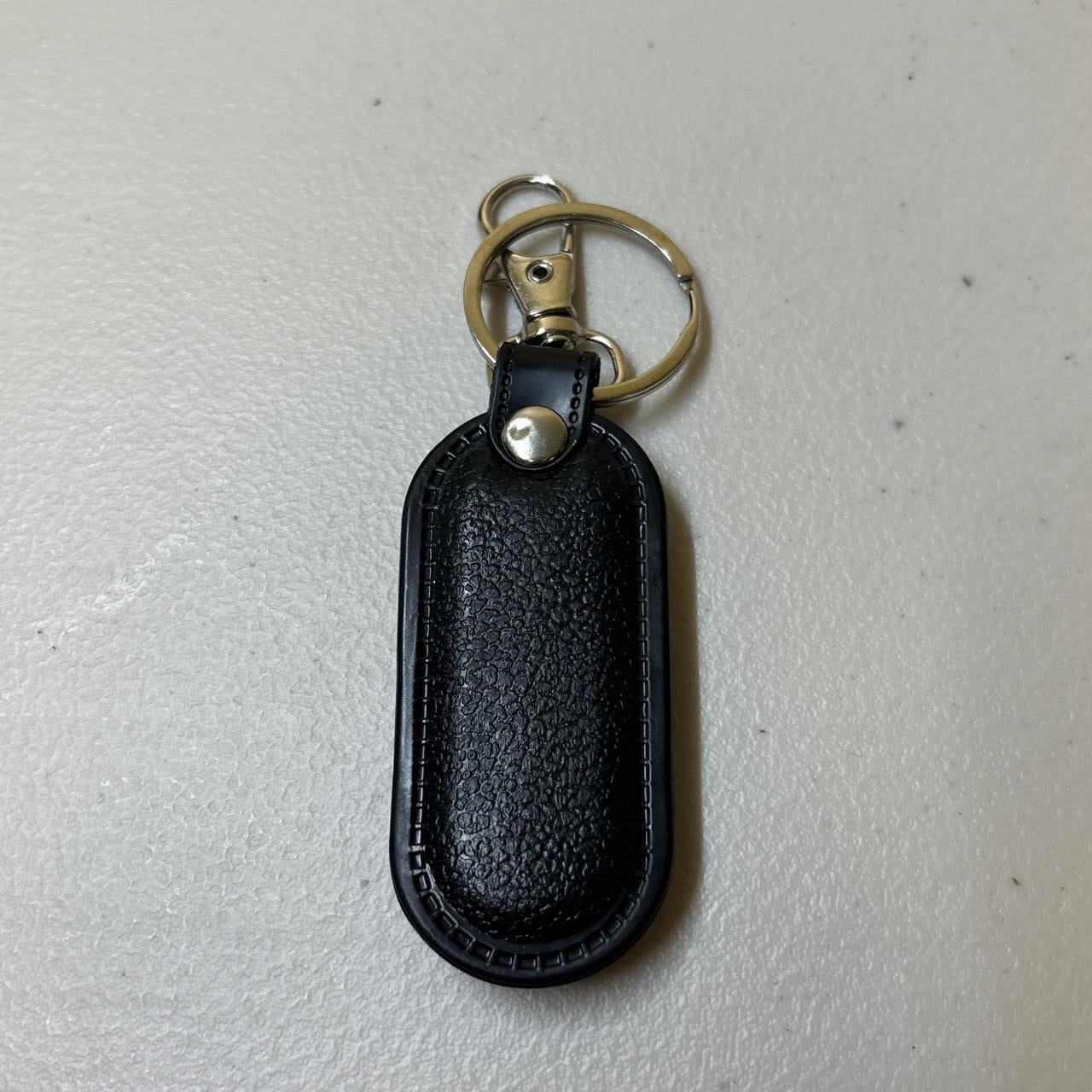 0630 - Virgin Mary Leather Keychain