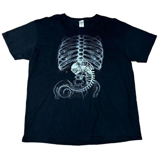 0443 - Alien X-ray Ribcage Shirt