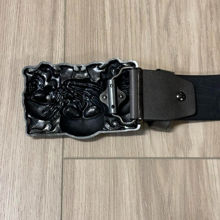 0440 - Catacombs Skull Buckle Belt