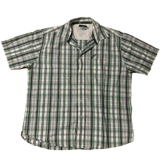 0531 - Ecko Unltd Green Button Flannel T Shirt