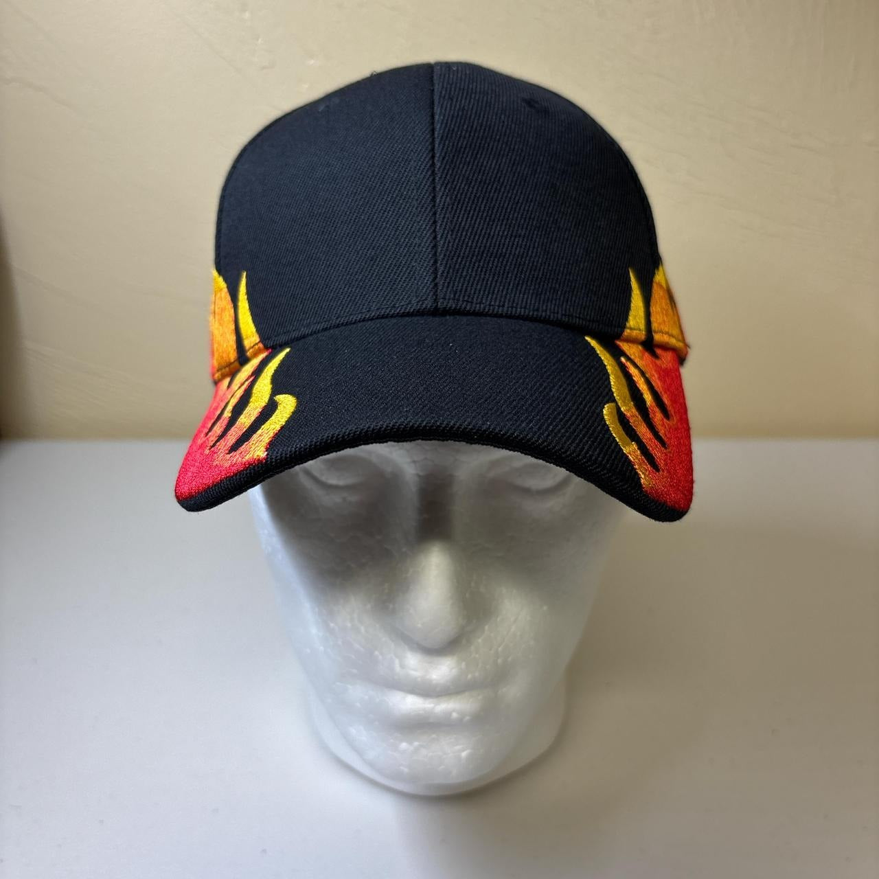 0637 - Red Fire Flames Hat