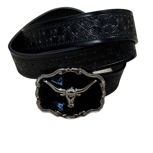 0395 - Black Ox Buckle Belt