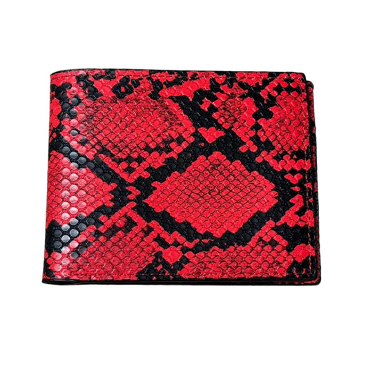 0508 - Red Snake Scale Wallet