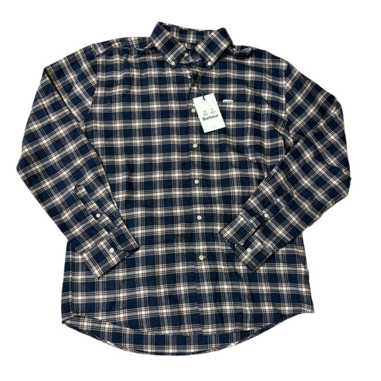 0455 - Barbour Navy Marl Flannel