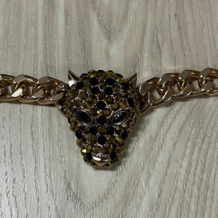 0480 - Vintage ALDO Embezzled Beast Chain/Choker