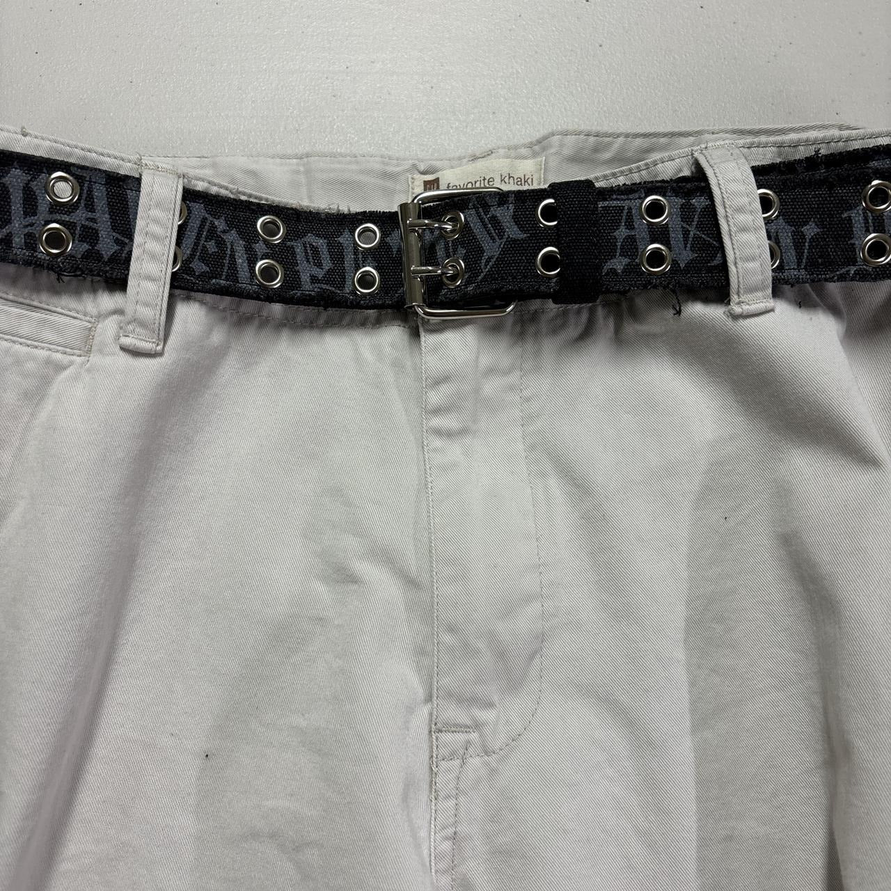 0572 - Dark Graffiti Letters Distressed Belt