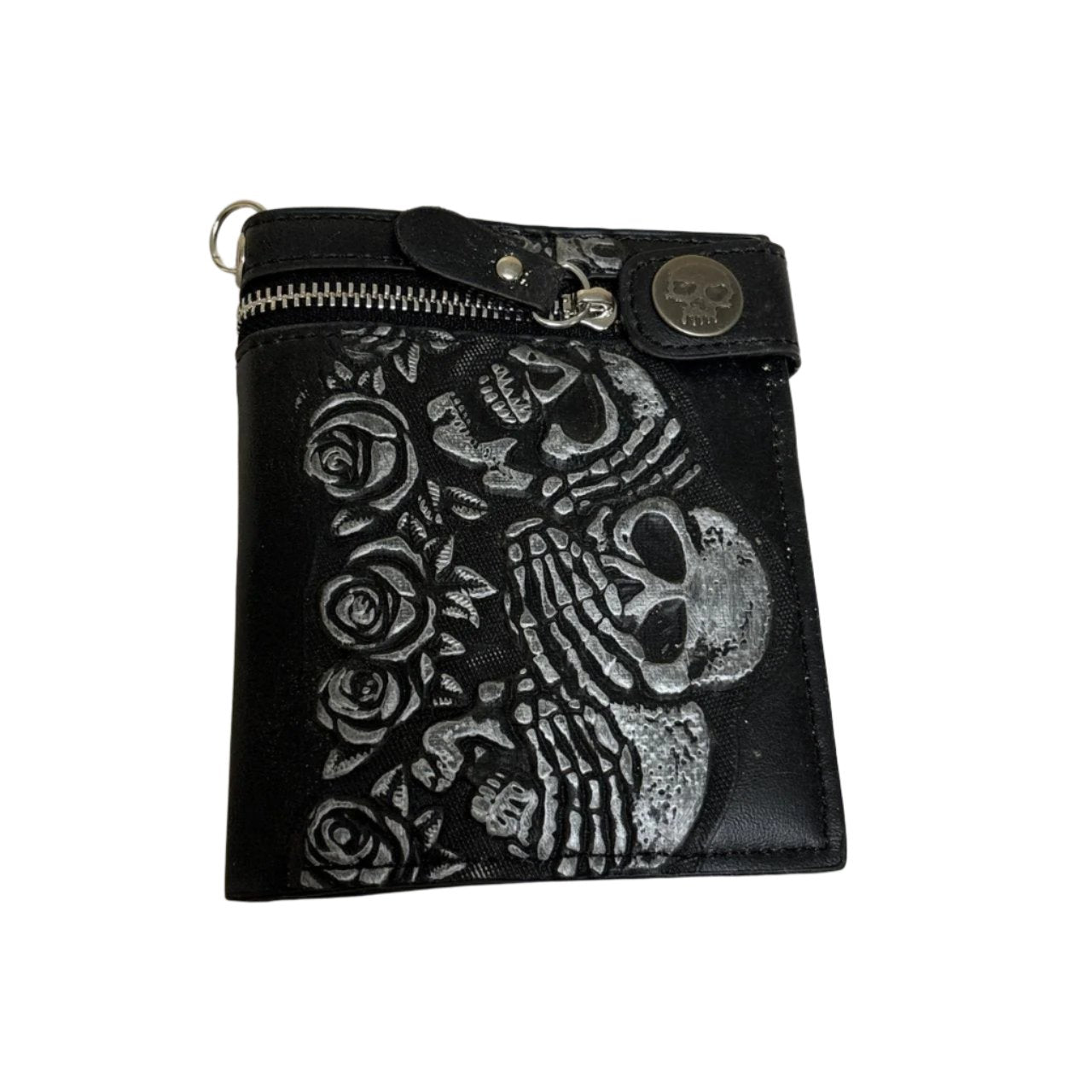 0577 - Skeleton Skull Embossed Wallet