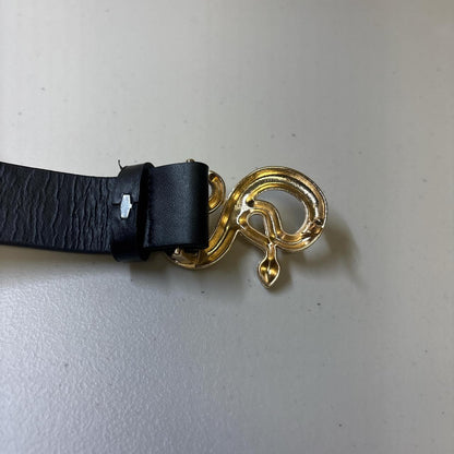 0697 - Gold Snake Buckle Belt