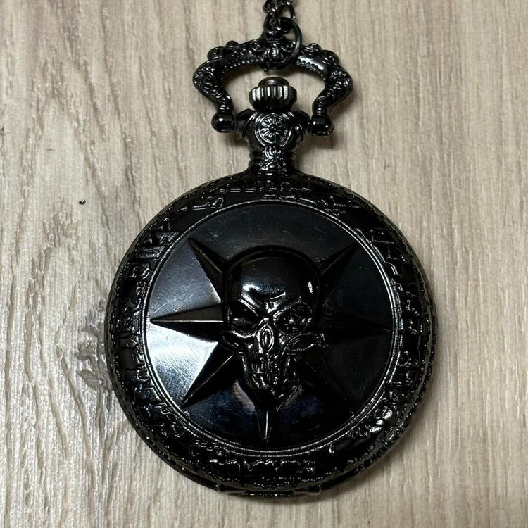 0421 - Dark Skull Pocket Watch