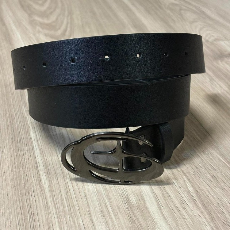 0434 - Black Buckle Star Moon Belt